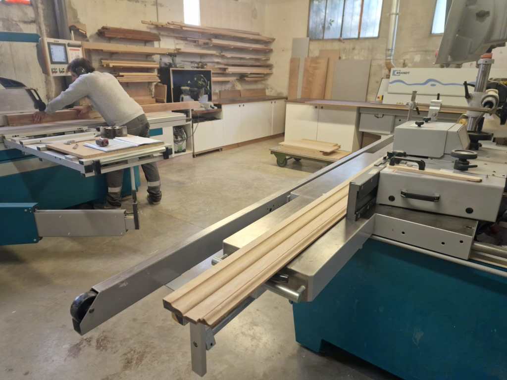 Atelier de menuiserie Atelier Diot à Alfortville en cours de fabrication